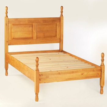 Brown Wooden Double Bed